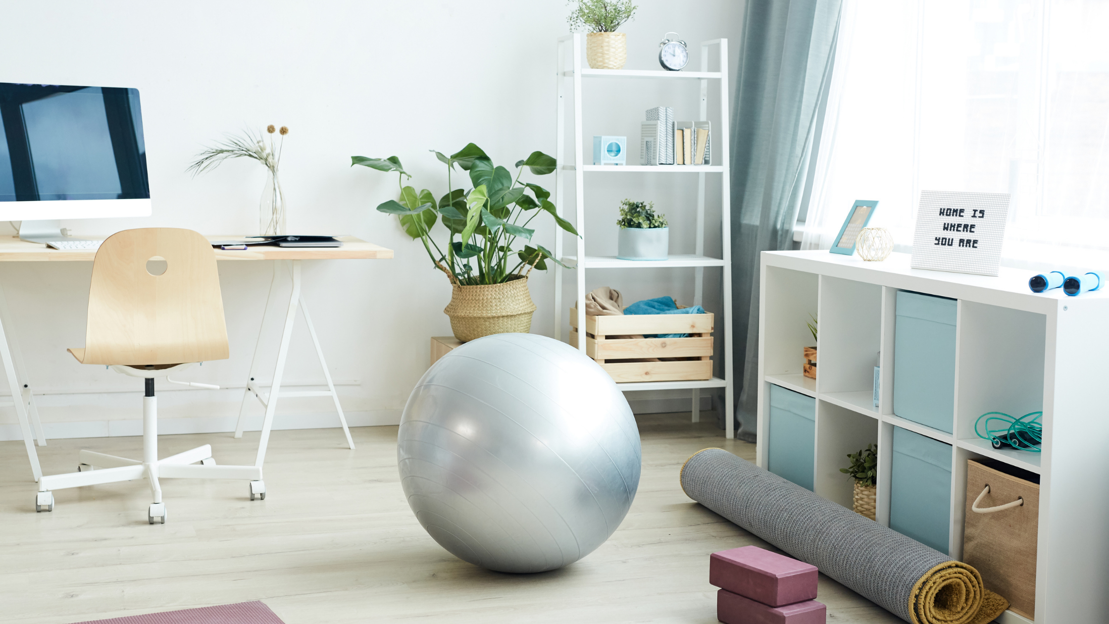 Declutter your home, and the space you’ll dedicate to your health and wellness